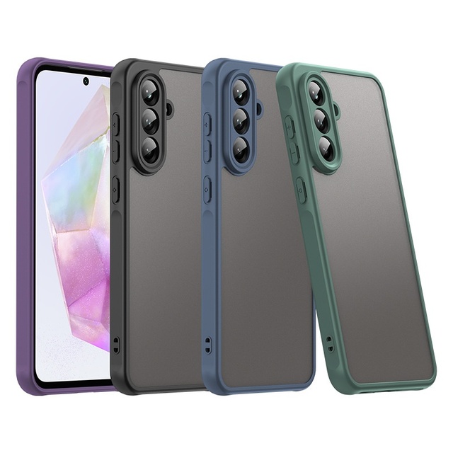 TPU Matte Shield Case with Lanyard Holes for Samsung for Galaxy A56 5G A36 S25 Edge A16 A26 A35 A55 Mobile Phones