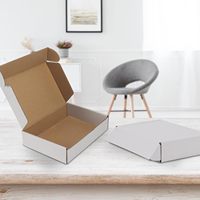 Caja de Cartón Corrugado con Tira Desprendible Blanca Personalizada Directo de Fábrica para Embalaje de Cosméticos, Certificada Ecológica, Acabado Mate