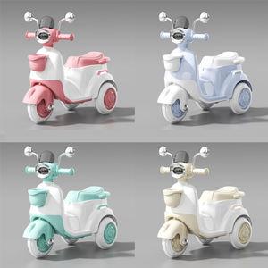 Trottinette pour enfants avec panier, effets lumineux et musicaux, design de <span class=keywords><strong>moto</strong></span> simulée, jouet de trottinette d'équilibre pour enfants - Product Image 5