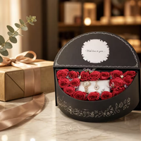 Boîte cadeau rotative personnalisée en forme de croissant de lune pour le Ramadan, emballage de luxe en papier pour dattes, chocolats et bonbons, Eid Mubarak