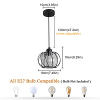Lampe Suspendue Réglable avec Culot E27 E26 et Câble de 120 cm pour Chambre, Chevet, Îlot de Cuisine – Fabrication Personnalisée Vente Directe Fabricant
