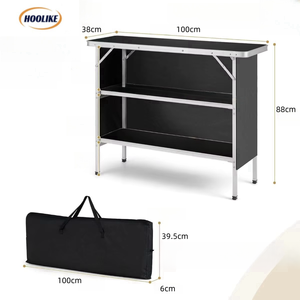 <span class=keywords><strong>Table</strong></span> <span class=keywords><strong>de</strong></span> pique-nique pliable en plastique <span class=keywords><strong>réglable</strong></span> légère et portable à 3 niveaux pour l'extérieur, le camping - Product Image 2