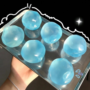 2026 Venta al por mayor Bola blanda de gelatina de aceite de coco arcoíris, juguete sensorial divertido para apretar, para aliviar la ansiedad y el estrés - Product Image 4