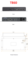 Novastar carte d'envoi Taurus boîte de lecteur multimédia TB30 TB40 TB50 TB60 pour grand écran led HD écran led mur vidéo led