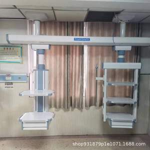 Torre colgante eléctrica para quirófano con estantes y soporte para suero para uso quirúrgico - Product Image 2