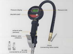Precio de fábrica nuevo LCD <span class=keywords><strong>Digital</strong></span> aire neumático manómetro de alta precisión portátil neumático medidor <span class=keywords><strong>Digital</strong></span> presión de neumáticos - Product Image 5