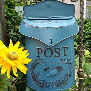 Buzón <span class=keywords><strong>de</strong></span> Pared Estilo Europeo, Decoración <span class=keywords><strong>de</strong></span> Pared Retro Desgastada, Decoración <span class=keywords><strong>de</strong></span> Pared para Jardín o Tienda <span class=keywords><strong>de</strong></span> Comestibles - Product Image 2