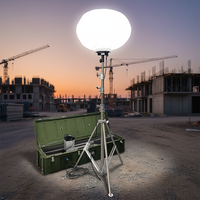 LUDWIG 4.5M LED IP65 Battery-Powered Portable Mobile Light Tower with Travel Case