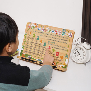 Master Carpenter Bamboo Bookshelf Multiplication Table Adjustable Student Reading <b>Stand</b> <b>Tablet</b> Holder - Product Image 1