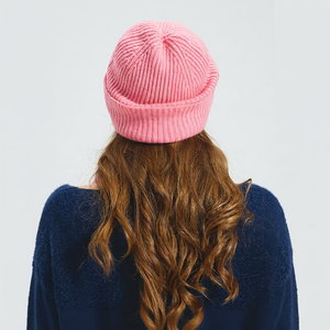 Bonnet rose en tricot torsadé respirant et ajustable pour femme – Idéal printemps et automne, décontracté, pour l'extérieur, chaud et confortable - Product Image 3
