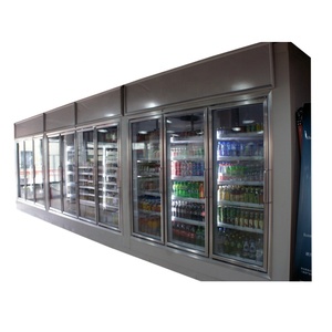 Supermarket Multiple Glass Doors Display Cold Storage <strong>Room</strong> <strong>Cooler</strong> - Product Image 1