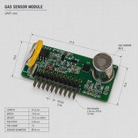 Module de capteur de gaz semi-conducteur OEM ODM personnalisé et calibré pour la détection de la qualité de l'air des COV, module de capteur de gaz d'intérieur