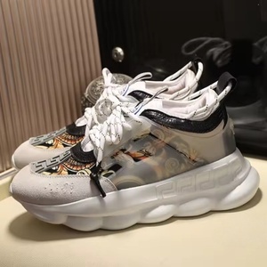 Zapatos de Diseñador de Alta Calidad, Zapatos Deportivos de Moda para Hombre y Mujer, Zapatos Deportivos de Lujo Casuales para Caminar Estilo Versache Chain Reaction - Product Image 4