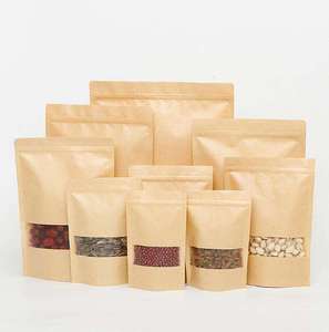 Sacchetti in Carta Kraft con Finestra e Chiusura a Zip, Ecologici e Riciclabili <span class=keywords><strong>per</strong></span> Alimenti - Product Image 6