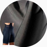 Shorts de cyclisme en tissu 80% nylon 20% élasthanne, tissu de compression extensible dans quatre sens, tissu tricoté chaîne.
