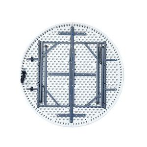 Tavolo Pieghevole Rotondo in HDPE da 4, 5, 6 Piedi per Matrimoni e Banchetti, Tavolo Pieghevole in Plastica Resistente per Eventi e Feste - Product Image 2