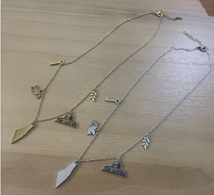 Qifei nuevo Palestina mapa colgante collar de acero inoxidable collar paz pájaro encanto collar - Product Image 5