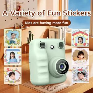 Appareil <span class=keywords><strong>photo</strong></span> tout-en-un A29 pour enfants <span class=keywords><strong>avec</strong></span> impression instantanée, enregistrement vidéo HD et lecteur de musique, mini imprimante <span class=keywords><strong>photo</strong></span> portable pour enfants - Product Image 6