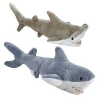 Jouets en peluche de requin en peluche, 30 pièces, 10 pouces, tête de requin, objet réaliste