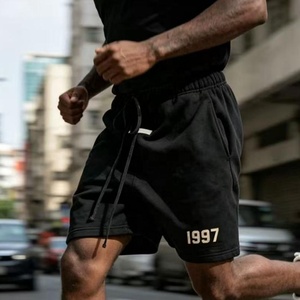 Pantalones Cortos Casuales de Algodón para Hombre <span class=keywords><strong>Fear</strong></span> 1997, Corte Holgado, Cintura Elástica con Cordón, para Verano, Playa, Caminar, Uso en Casa, con Logotipo - Product Image 6