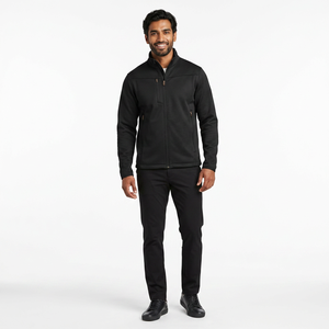Veste chaude en gros, veste softshell personnalisée pour homme, vestes chaudes coupe-vent, fermeture éclair, style simple, vêtements de travail - Product Image 1