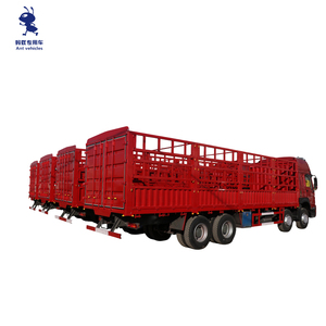 Cina prezzo di fabbrica cina 3 assi parete laterale alla rinfusa trasporto merci goccia lato Cimc recinzione muro laterale Semi camion rimorchio - Product Image 3