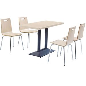 Combinación de mesa y dos plazas Silla de cafetería solo con restaurante con la Escuela de comedor mesa de comedor - Product Image 5