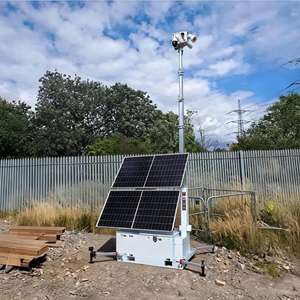 Tour de surveillance solaire BIGLUX HiSKID-II avec caméra CCTV et <span class=keywords><strong>onduleur</strong></span> AC/DC <span class=keywords><strong>pour</strong></span> sites miniers - Product Image 3