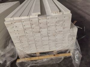 Witgeprimed Zachthout Branddeur Voering - Product Image 5