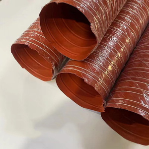 High Temperature Resistant Inner Steel Wire Outer Fiber Wire High Temperature <strong>Silicone</strong> Double-layer air Duct <strong>Hose</strong> - Product Image 3