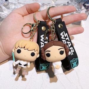 Porte-clés <span class=keywords><strong>Star</strong></span> <span class=keywords><strong>Wars</strong></span> en gros, articles Mandalorian, porte-clés Baby Yoda Stormtrooper Chuba, pendentif pour machine à poupées - Product Image 3