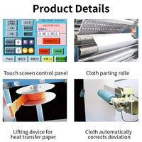 Nouvelle machine industrielle de transfert thermique par sublimation rotative rouleau à rouleau pour impression de tapis multicolore 380V