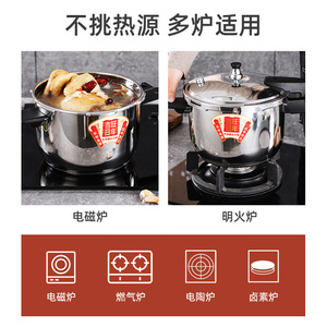 Chef Meis 304 Stainless Steel Pressure Cooker Explosion Proof Universal For Gas And Induction Stoves Mini Rice Cooker - Product Image 5