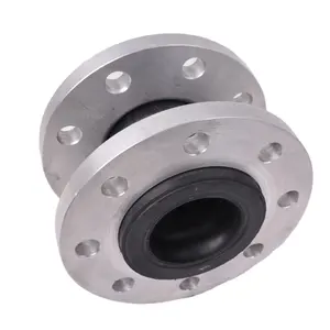 Raccords de connecteur de tuyau à brides flexibles à boule unique accouplement de joints de dilatation à <span class=keywords><strong>soufflet</strong></span> en caoutchouc de connexion Epdm - Product Image 1