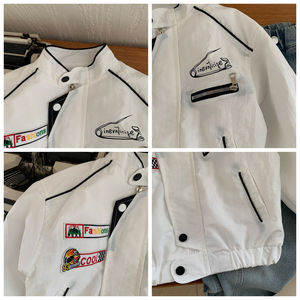 Coton épais pour enfants pour filles et garçons, <span class=keywords><strong>veste</strong></span> d'hiver de course rembourrée, manteau à col montant pour garçons - Product Image 2