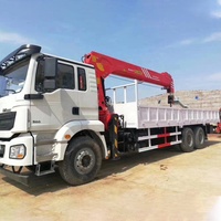 Camion-grue de construction Shacman en promotion, 16 tonnes, bras droit, prix compétitif
