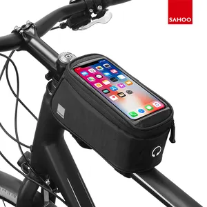 12496L-CA5-SA SAHOO sac de vélo avant Tube cadre écran tactile sac de téléphone portable accessoires de vélo professionnels
