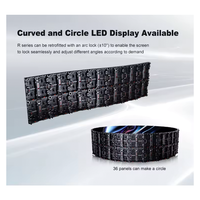 Écran LED flexible incurvé P2.6 P2.9 P3.91 pour location de scène 4mx3m, mur vidéo IP65