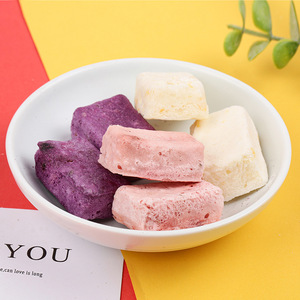 Cubos de Yogur Liofilizado, Bocaditos de Yogur Probiótico FD, Snack Saludable Crujiente de Frutas Mixtas, Bocaditos de Yogur FD Premium Mixtos a Granel - Product Image 4