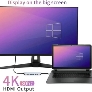 Hub USB C, séparateur de type C, station d'accueil Thunderbolt 3, <span class=keywords><strong>adaptateur</strong></span> pour ordinateur portable avec pour <span class=keywords><strong>Macbook</strong></span> <span class=keywords><strong>Air</strong></span> <span class=keywords><strong>M1</strong></span> iPad Pro - Product Image 6