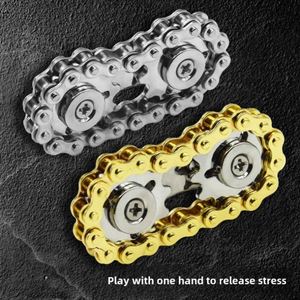 Sprockets Flywheel Fingertip Gyro Chains Metal Toys Anti Stress Fidgets Popite Antistress Spinner Simple <b>Dimmer</b> Bicycle - Product Image 3