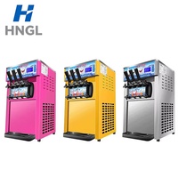 Automatische soft-serve ijsmachine uit China, drie smaken ijs voor desserts