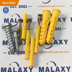 MALAXY bor mandiri murah M6 M8 M10 plester plastik pipa ekspansi Rawl Plug baut ekspansi sekrup jangkar - Product Image 3