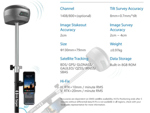 Vrtk/hi-Target VRTK2เครื่องมือ GNSS RTK สำหรับการวัดทดสอบเครื่องมือ With1408ช่อง - Product Image 5
