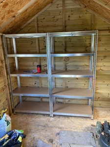 כלי בית אחסון התצוגה מדפים ללא דופי פלדה racing מתכתי ערמה מדפים 5 שכבה - Product Image 4