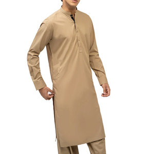 Shalwar Kameez sur mesure de haute qualité à séchage rapide pour hommes, costume pakistanais vierge, robe de fête et de mariage, costume deux pièces - Product Image 1