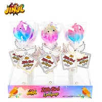 Fabricant chinois de bonbons, vente en gros de bonbons jouets, sucettes lumineuses en forme de poulet, certifiées EN71, en plastique, saveurs de fruits mélangés