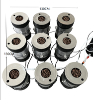Système d'aéroponie à recirculation, 5 gallons, 9 seaux de culture, système de seaux hydroponiques