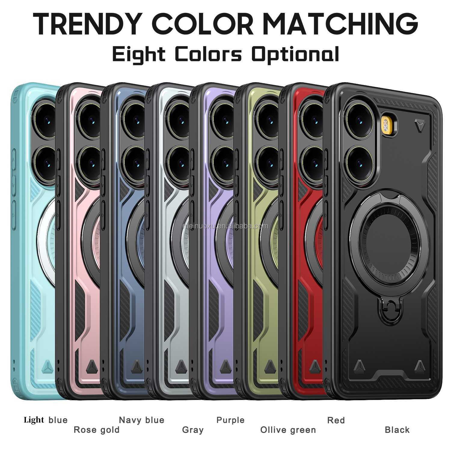 For POCO X7 Pro 5G Case Armor Slide Camera Lens Protection Back Cover For Xiaomi POCO X7 Pro Ring Stand Shockproof Funda Lightweight Phone Case High-Definition Printing Case