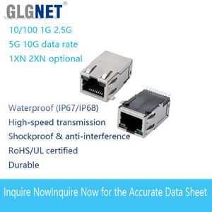 GLGNET Connettore <span class=keywords><strong>RJ45</strong></span> Femmina a Montaggio Verticale a Basso Profilo SMT, Presa Modulare LAN Ethernet <span class=keywords><strong>RJ45</strong></span> - Product Image 3